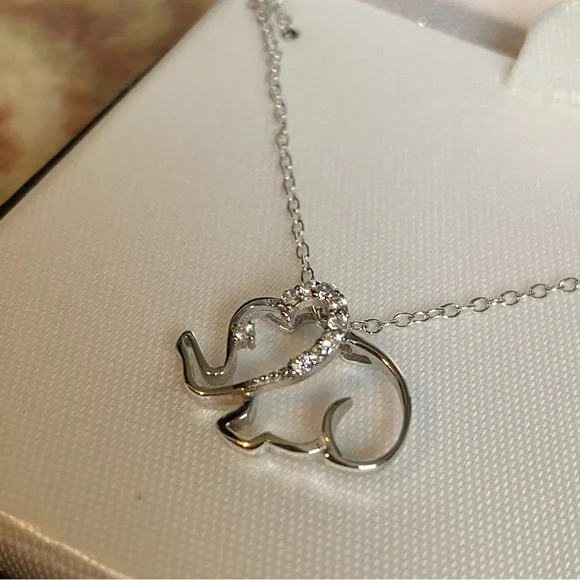 Diamond Elephant Necklace - Picture 3 of 6